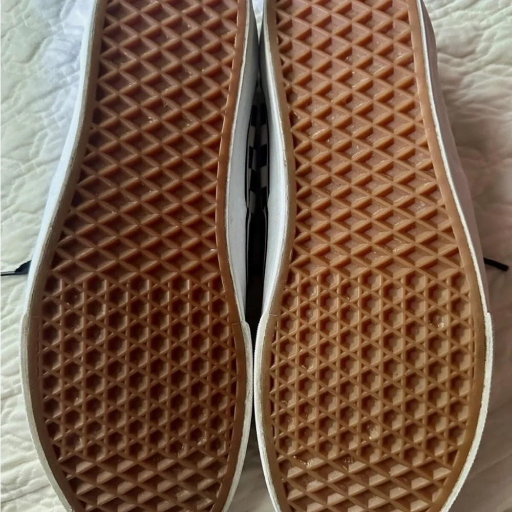 VANS ERA Black and White Checkerboard with Black Toe CUSTOMS Men’s 11 - Picture 5 of 10